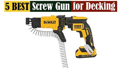 screw gun for decking